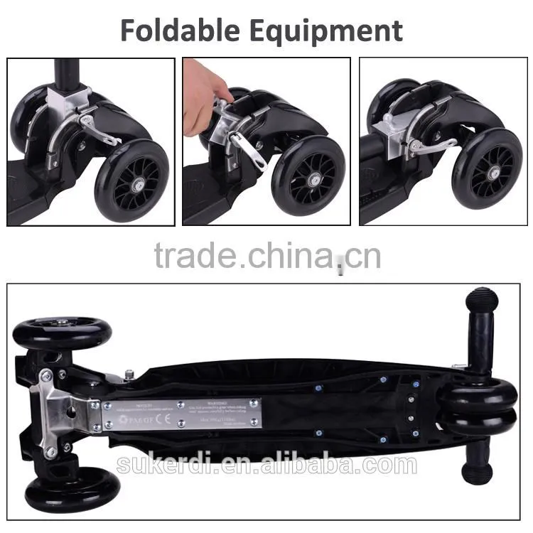 CE/EN electroplated foldable T bar kick scooter new type children scooter