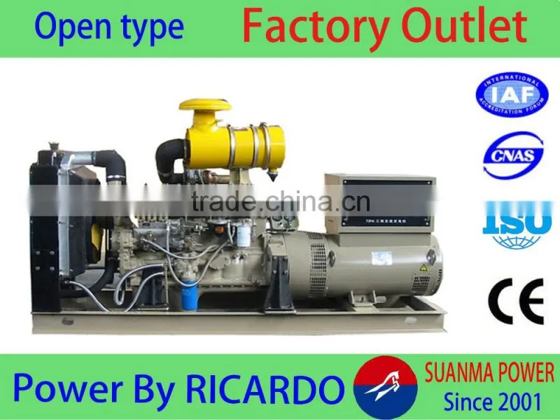 20kw 25kva diesel generator with Ricardo engine with Suanma alternator 20kw