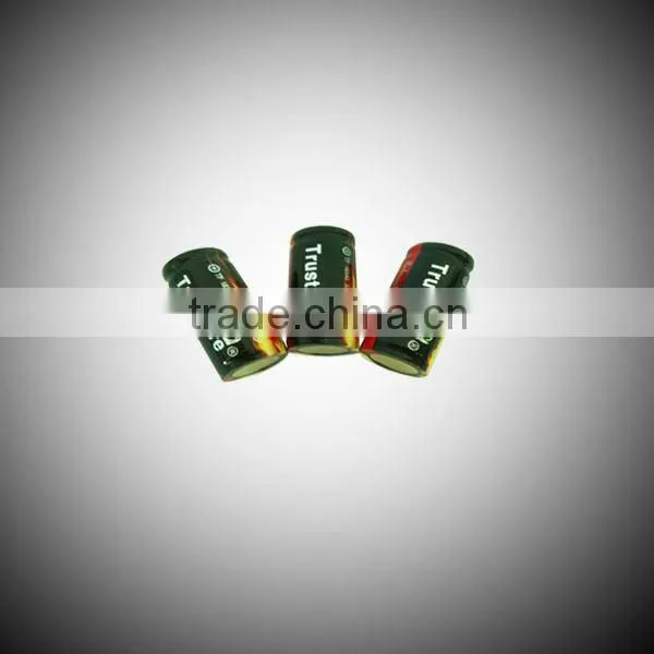 Full CapacityTrustFire CR123A 3.7V 880mAh 16340 Protect Li-ion rechargeable battery for led flashlight