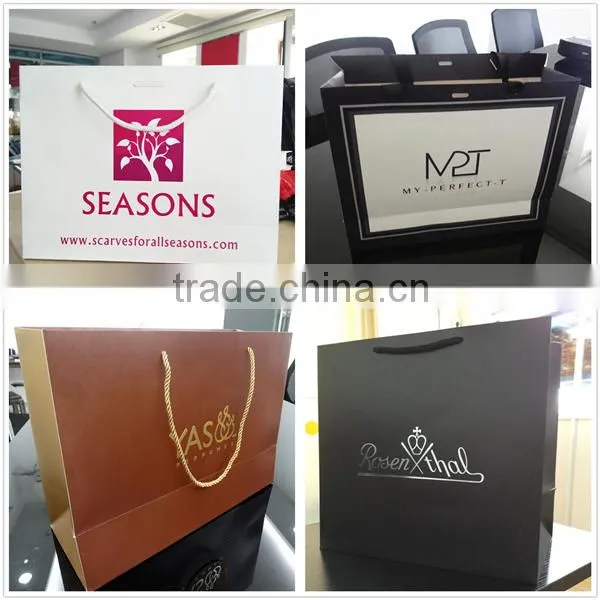 2016 Hot Sale Cheap Christmas Brown Paper Gift Bags