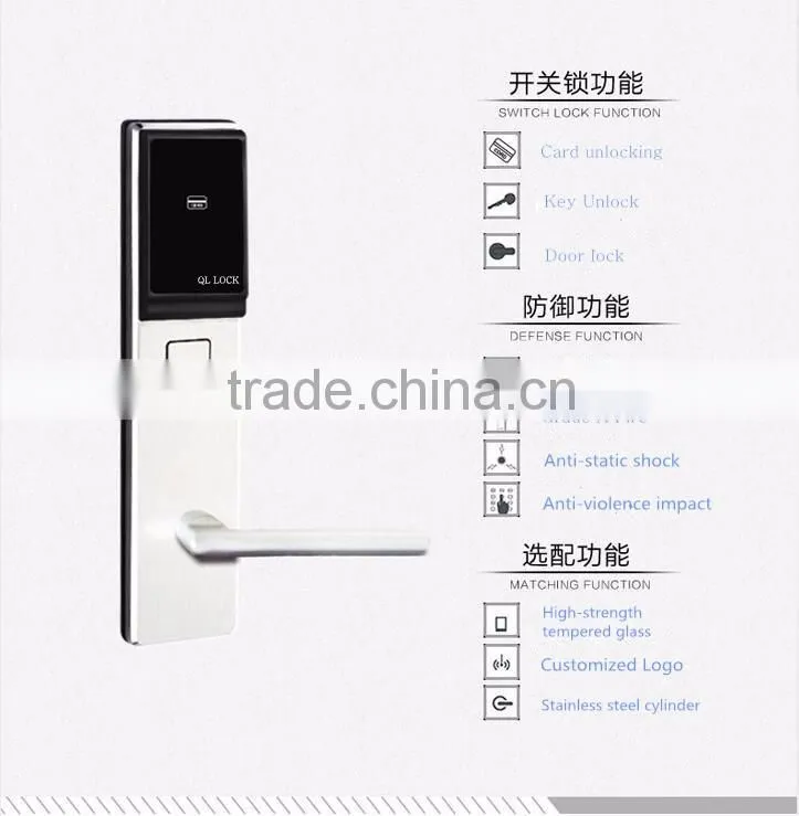 Hot sale hotel system key card door lock