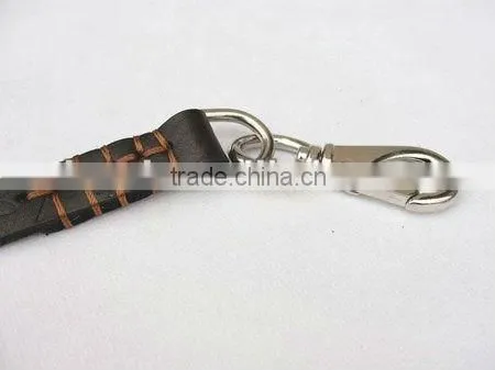 Fashion Flat Genuine Leather Dog Leashes