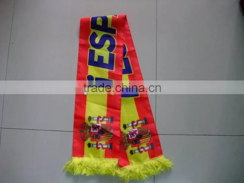 Promotion custom logo soccer scarf
