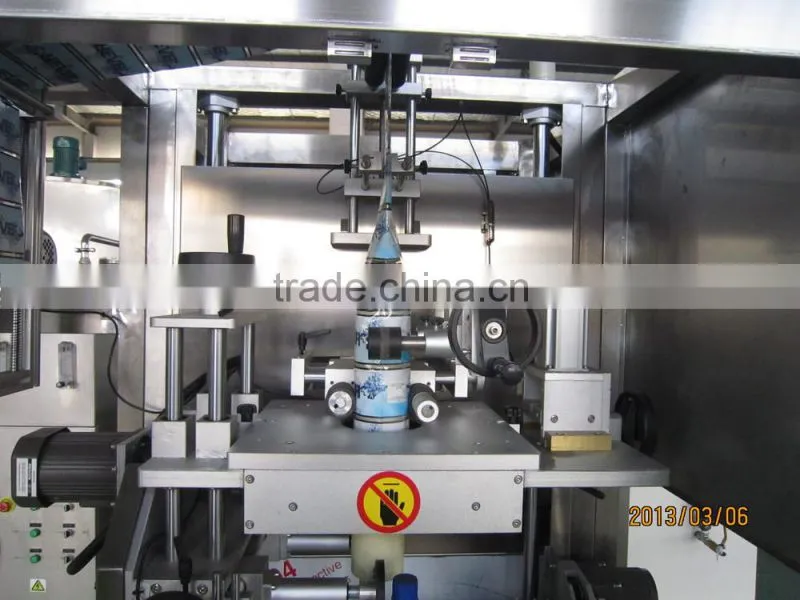 PVC Label shrinking machine for bottle body and cap