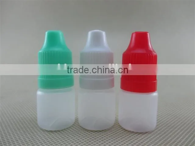 plastic 3ml PE dropper bottle with childproof cap