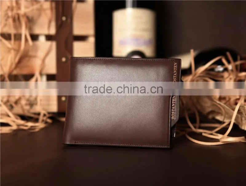 Handmade Business Young Men Wallet with Card Holder and Coin Slot Top Grain Cowhide Leather