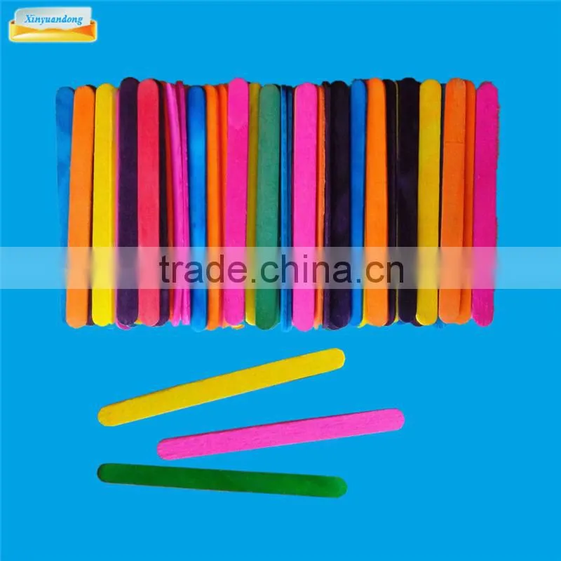 Colored wooden ice cream sticks for toy / colored toy bars