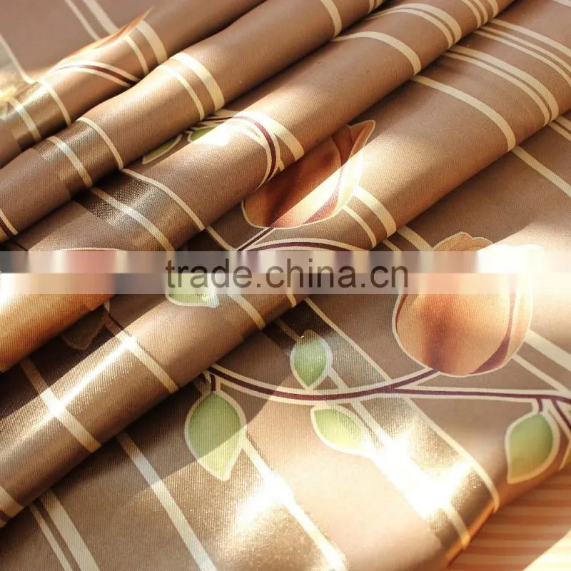 2016 summer color blackout curtain ,luxury polyester fabric twill for living room