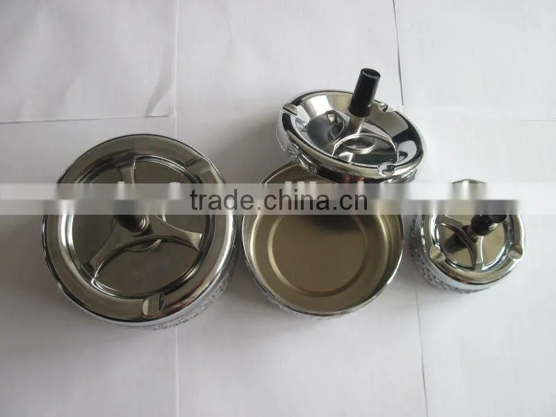 Table Metal Ashtray Be Covered With Crystal