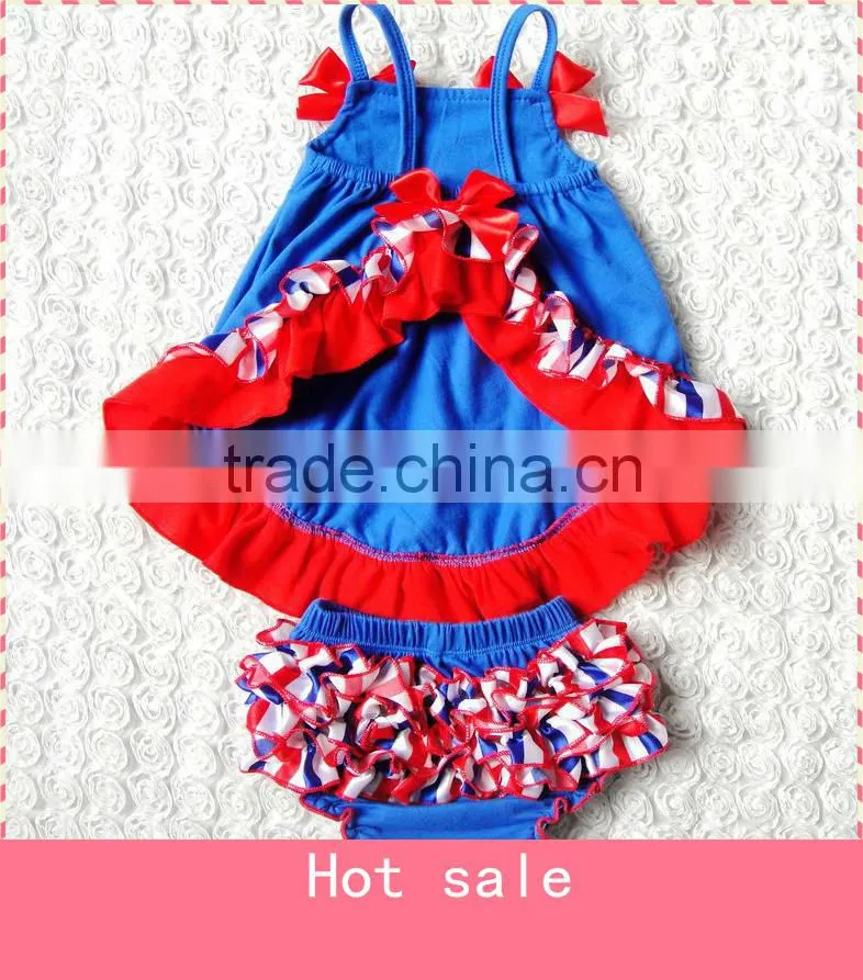 2016 newborn baby gift set toddler girl ruffle summer outfits cheerleading outfits