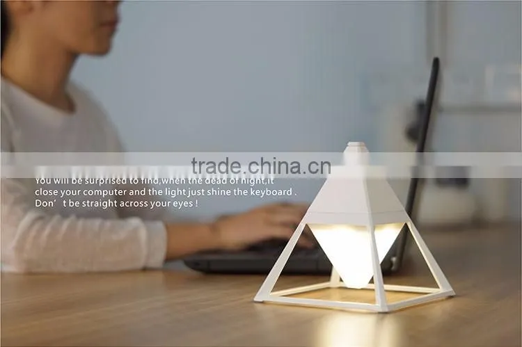 2016 Popular lamp GX-L01 table lamp for hotel/3d led table lamp/hanging lamp