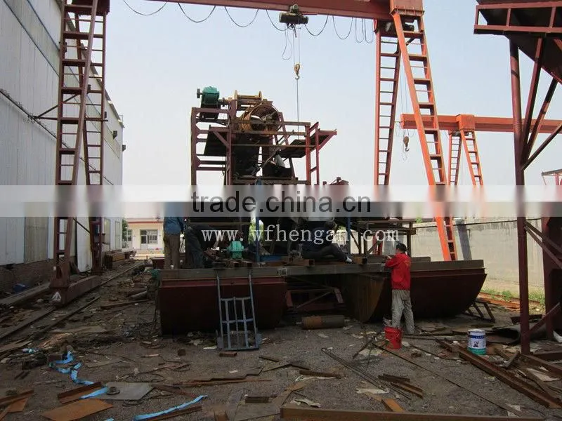 excavating gold dredger