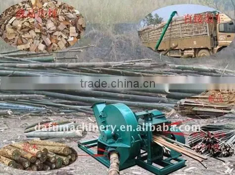 Low power consumption wood chipper