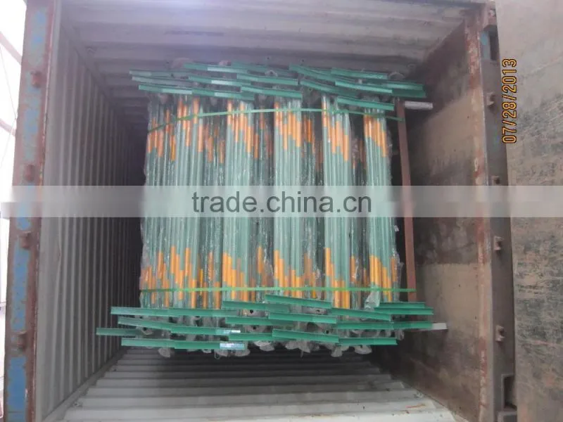 French power coated Steel road traffic barricade wholesale with reflection sticker