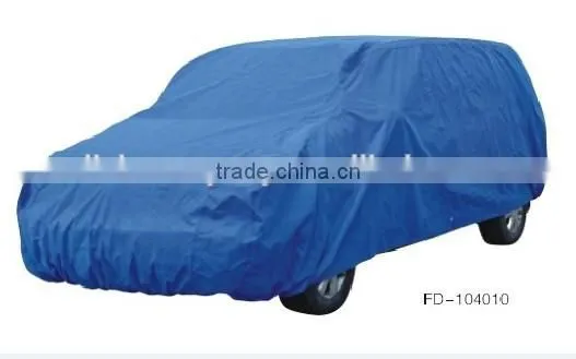 Blue coated newly uv hail sun protection covers for cars plastic car cover