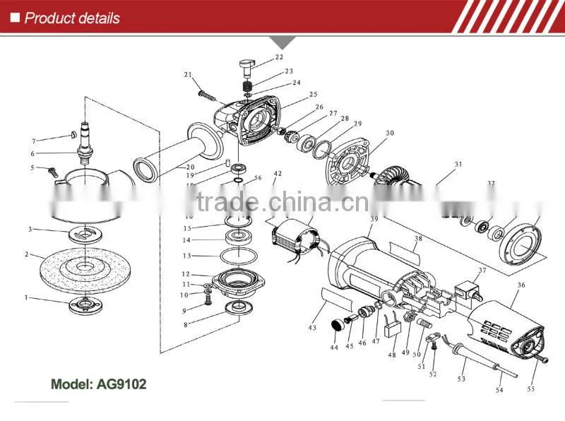 Power Tools 100mm Angle Grinder 710W