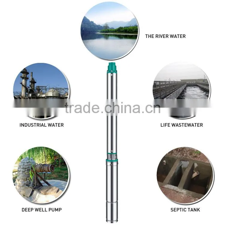 Jenson stainless steel multiple stage deep well electric submersible pump