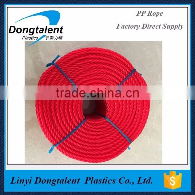100% PE virgin polythylene rope 20mm color rope