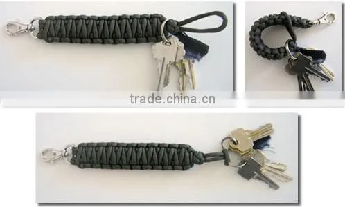 NEON YELLOW Lanyard 100% Handmade Key Ring
