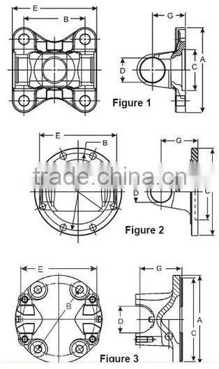 Cardan Drive Shaft Spicer Flange Yoke