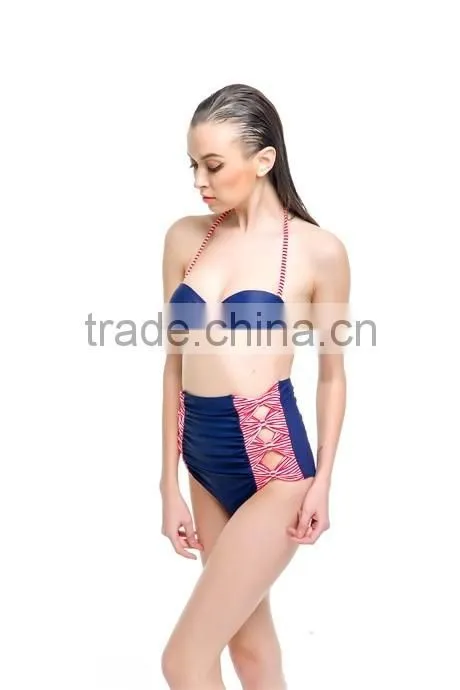2016 Trendy Stylish Girls High Waist Bikini