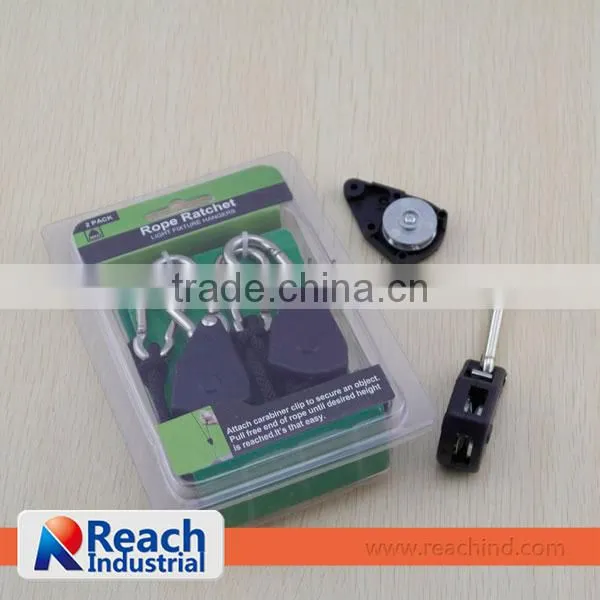 1/4" Metal Pulley Rope Ratchet Hangers