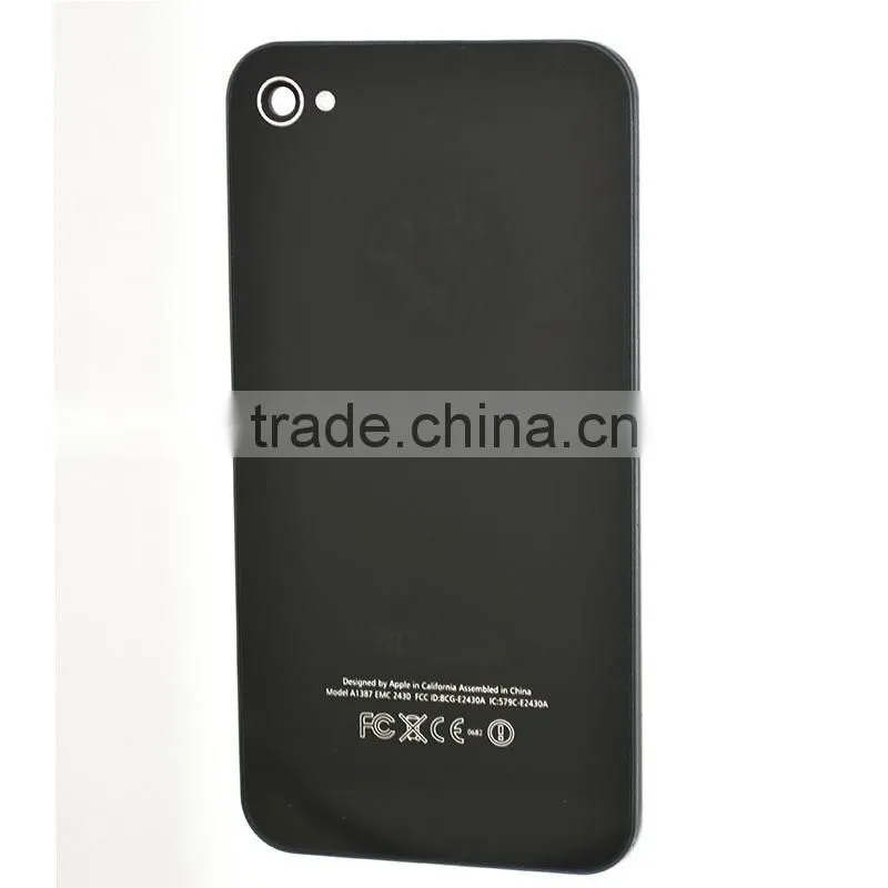 Tempered glass Back cover for iphone 4s replacement back cover housing White