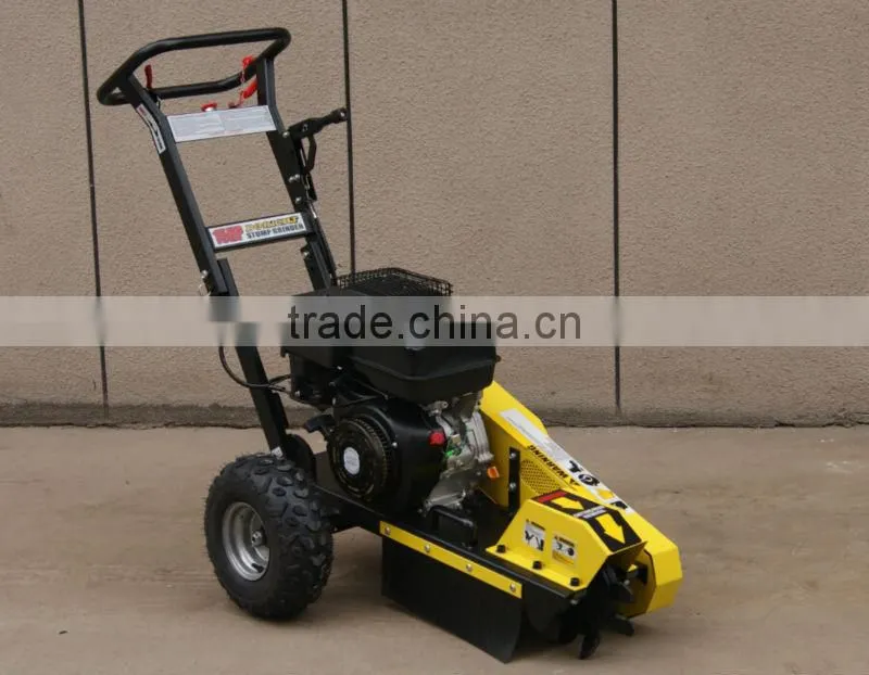 15hp Gasoline Engine Stump Grinder with 23.5cm Grinding Capacity Below Ground Level CE Approval