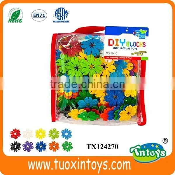3D brains recycled plastic building blocks connector toys