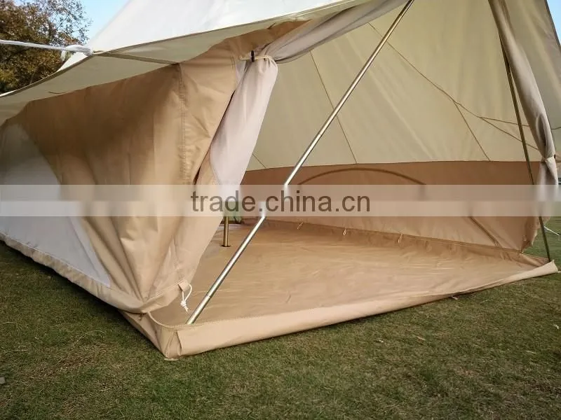 4m Outdoor Canvas Bell Tent Waterproof Luxury Camping Bell Tents