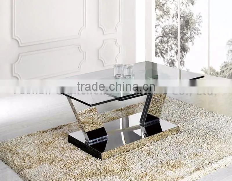 glass coffee table set center table design living room furniture