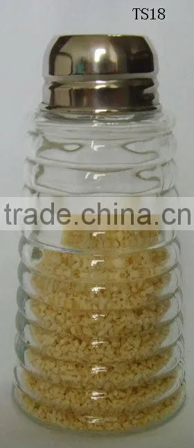 mini clear cylinder glass lateral-cut honey jar spice tools with metal lid