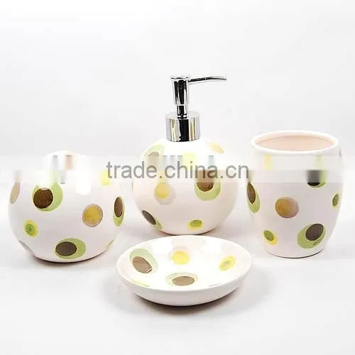 ceramic porcelain bathroom accessories set,ceramic bathroom set,ceramic bathroom accessory,ceramic bath set