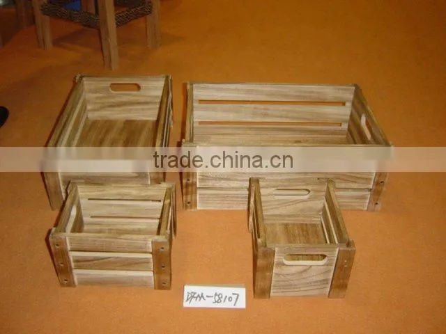 Arts and crafts paulownia wooden box