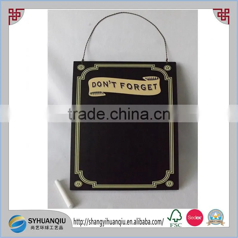 Mouse over image to zoom Shabby Retro Scroll Don't Forget Hanging Wooden Chalk Memo Board Blackboard