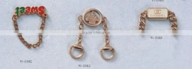 new design of metal decoration plates for bags and clothes