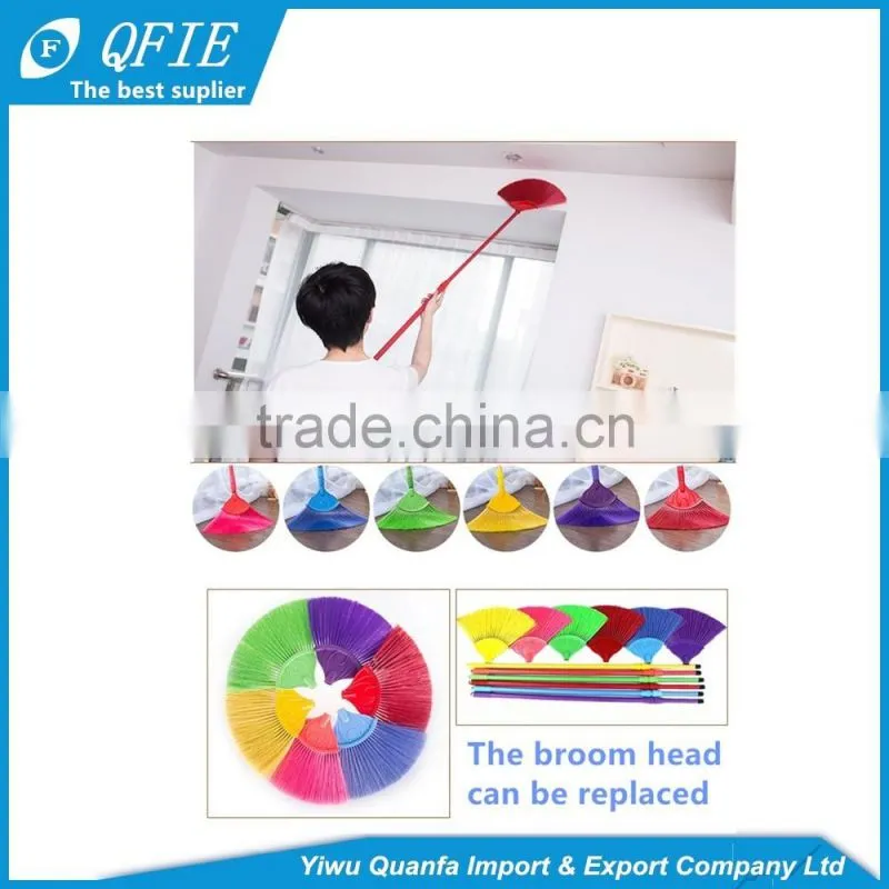 Wholesale household wall cleaning brush with long telescopic metal stick