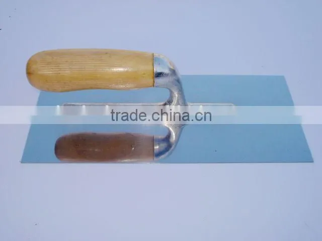 wooden handle plastering trowel with teeth factory