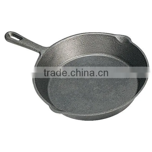 oil or enamel coating cast iron fry pan