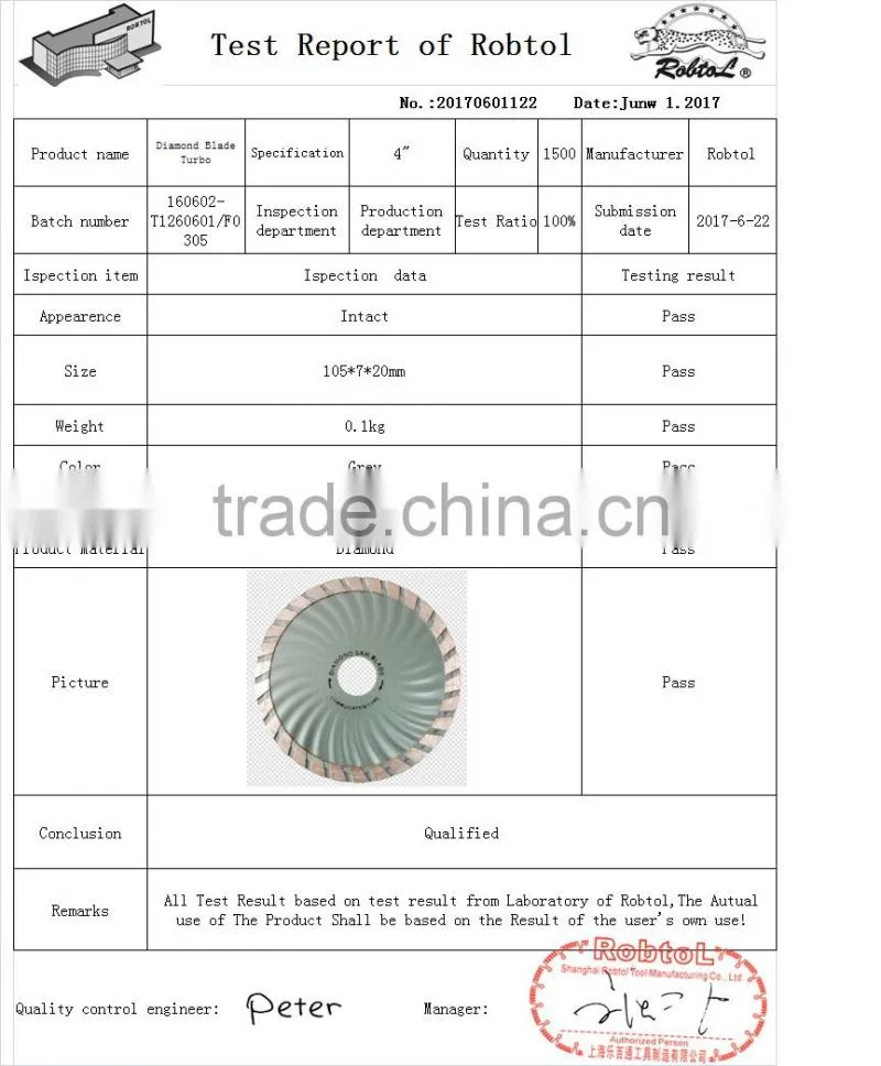 4" 105mm Turbo Rim Wave Diamond Saw Blade Angle Grinder Circular Cutting Disc Disk Wheel Universal Stone Brick Block Concrete