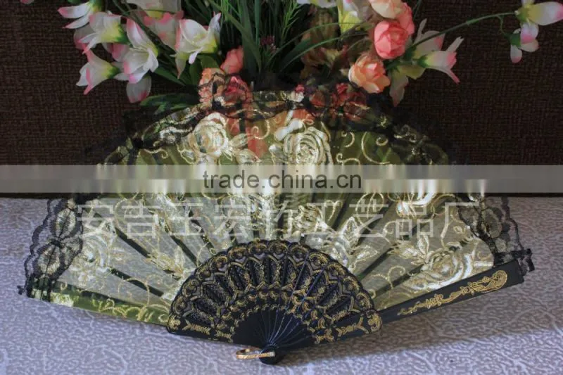 Spanish plastic hand folding fan
