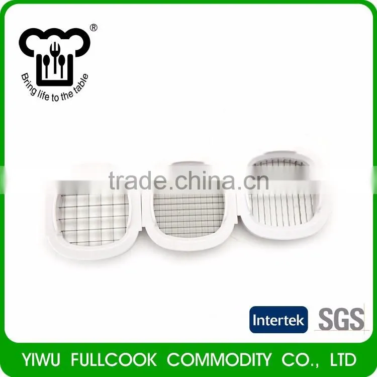 New vegetable cutter chopper, dicer slicer container with 3 different cutting blades