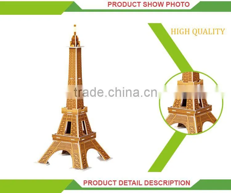 wholesale kids intelligence toys diy world architecture 3d puzzle