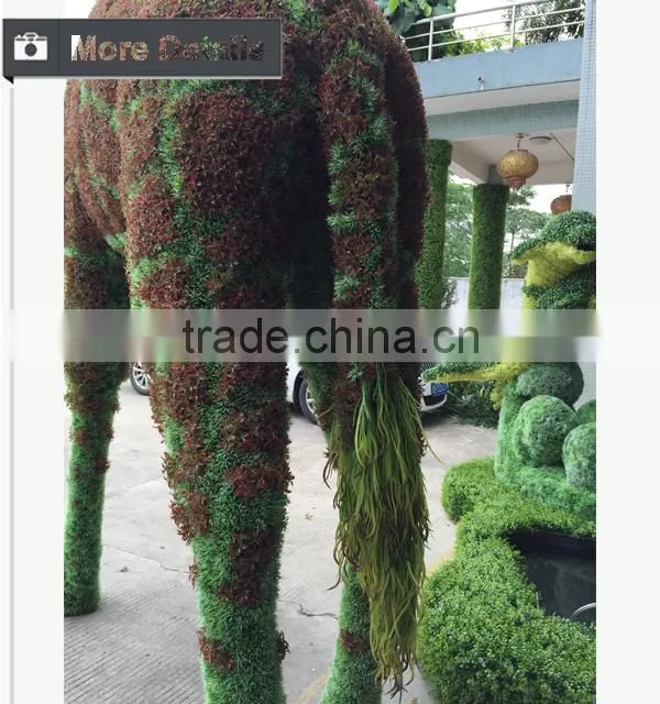 Artificial real looking grass animal topiary for garden landscaping ornament decoration