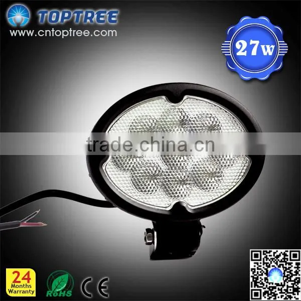 Oval Led Work Light Offroad 27W Led Headlamp Driving Light