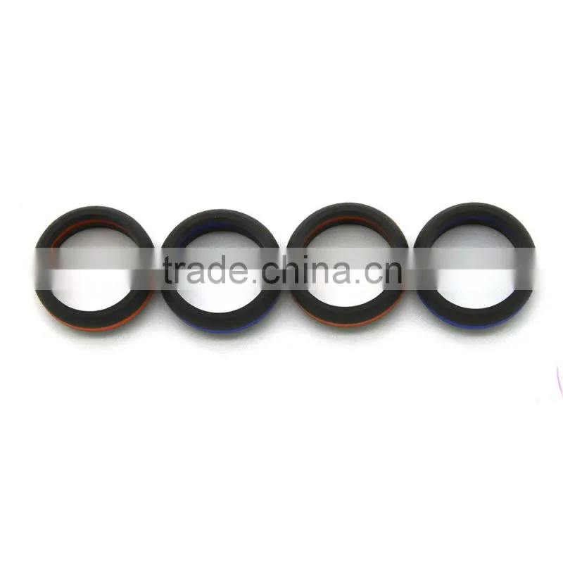Hot sale colorful custom silicone wedding ring for promotion