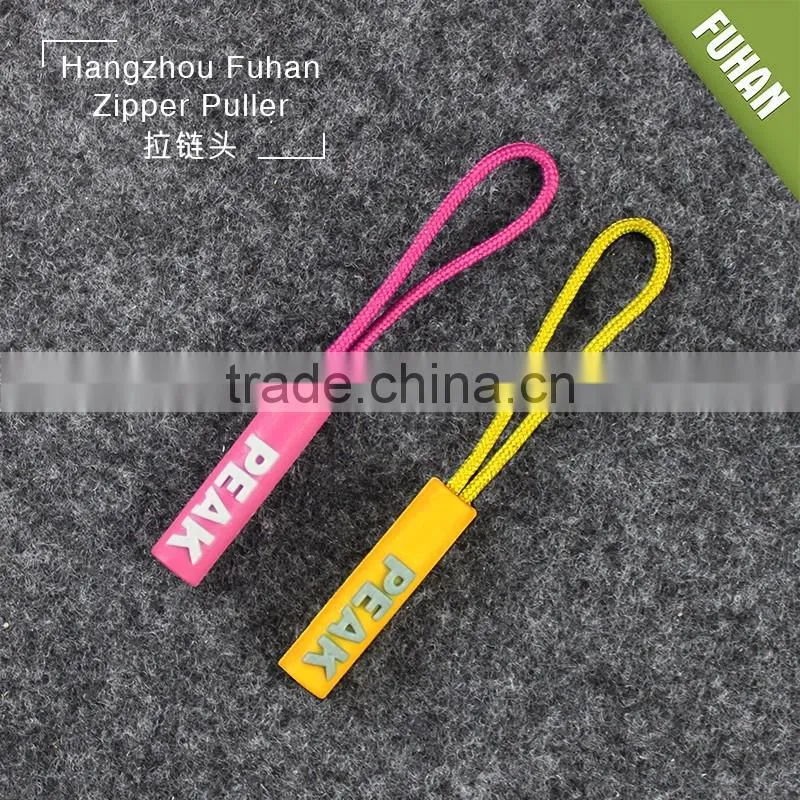 Factory Direct Private Embossed Brand Name Logo Zipper Sliders