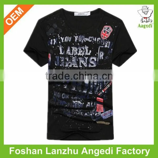 Garment stock lot buyers digital print t-shirt uk flag t-shirt