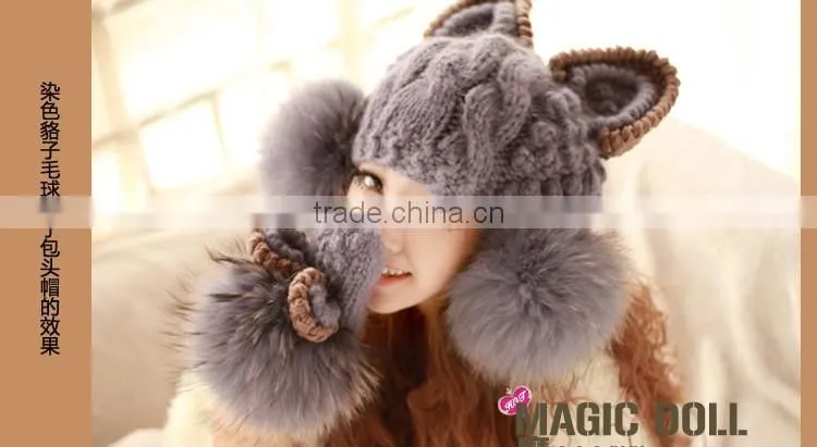 factory supply 100% Real Raccoon Fur Pompoms luxurious fur balls Genuine Fur Pom Pom for Bag Hats Cap Scarf Gloves Attached the