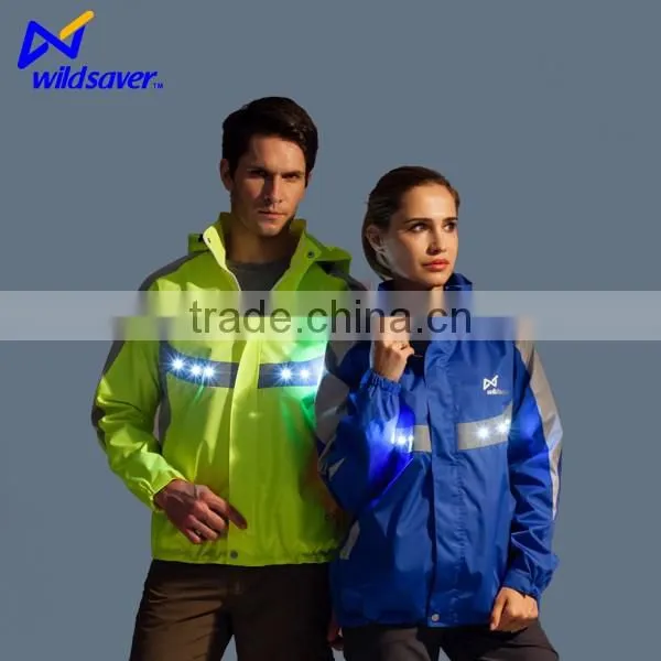 Mens Active Athletic LED Flashing Vest With Pockets